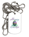 One Happy Easter Egg Adult Dog Tag Chain Necklace-Dog Tag Necklace-TooLoud-1 Piece-Davson Sales