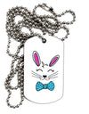 Happy Easter Bunny Face Adult Dog Tag Chain Necklace - 1 Piece Tooloud