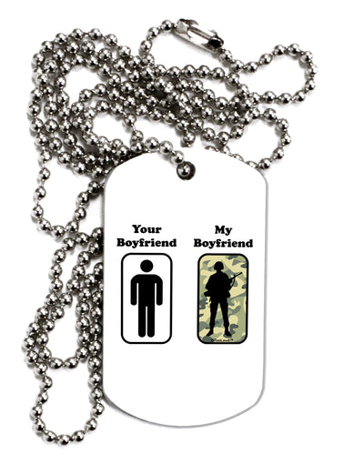 Your Boyfriend My Boyfriend Adult Dog Tag Chain Necklace by TooLoud-Dog Tag Necklace-TooLoud-1 Piece-Davson Sales