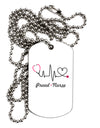 Stethoscope Heartbeat Text Adult Dog Tag Chain Necklace-Dog Tag Necklace-TooLoud-1 Piece-Davson Sales