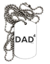 Dad to the Fourth Power - Dad of Four Adult Dog Tag Chain Necklace-Dog Tag Necklace-TooLoud-White-Davson Sales