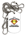 Personal Trainer - Superpower Adult Dog Tag Chain Necklace-Dog Tag Necklace-TooLoud-1 Piece-Davson Sales