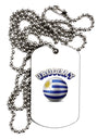 Soccer Ball Flag - Uruguay Adult Dog Tag Chain Necklace-Dog Tag Necklace-TooLoud-1 Piece-Davson Sales