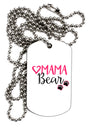 Mama Bear Paws Adult Dog Tag Chain Necklace-Dog Tag Necklace-TooLoud-1 Piece-Davson Sales