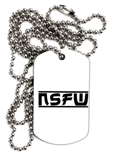 NSFW Not Safe For Work Adult Dog Tag Chain Necklace by TooLoud-Dog Tag Necklace-TooLoud-1 Piece-Davson Sales