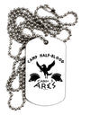 Camp Half Blood Cabin 5 Ares Adult Dog Tag Chain Necklace by TooLoud