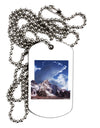 Mountain Pop Out Adult Dog Tag Chain Necklace by TooLoud-Dog Tag Necklace-TooLoud-White-Davson Sales