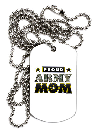 Proud Army Mom Adult Dog Tag Chain Necklace-Dog Tag Necklace-TooLoud-1 Piece-Davson Sales