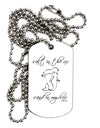 Salt in the Air Sand in My Hair - Mermaid Adult Dog Tag Chain Necklace-Dog Tag Necklace-TooLoud-White-Davson Sales