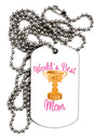 World's Best Mom - Number One Trophy Adult Dog Tag Chain Necklace by TooLoud-Dog Tag Necklace-TooLoud-White-Davson Sales