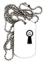 Number One Dad Award Ribbon Adult Dog Tag Chain Necklace by TooLoud-Dog Tag Necklace-TooLoud-White-Davson Sales