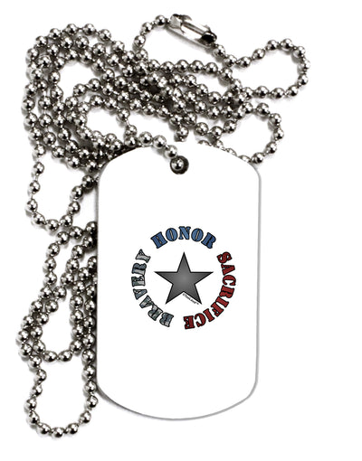 Honor Sacrifice Bravery Adult Dog Tag Chain Necklace by TooLoud-Dog Tag Necklace-TooLoud-1 Piece-Davson Sales