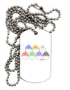 Cute Hatching Chicks Group Adult Dog Tag Chain Necklace by TooLoud-Dog Tag Necklace-TooLoud-White-Davson Sales