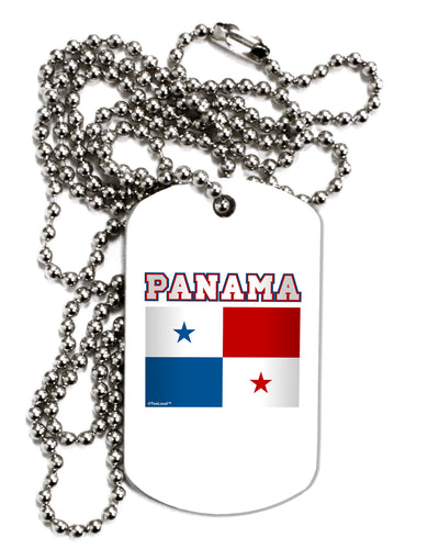 Panama Flag Adult Dog Tag Chain Necklace-Dog Tag Necklace-TooLoud-1 Piece-Davson Sales