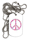 Peace Sign Hearts Adult Dog Tag Chain Necklace-Dog Tag Necklace-TooLoud-1 Piece-Davson Sales