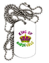King Of Mardi Gras Adult Dog Tag Chain Necklace
