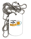 I'd Rather Be Having A Beer Adult Dog Tag Chain Necklace-Dog Tag Necklace-TooLoud-1 Piece-Davson Sales