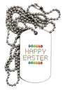 Happy Easter Eggs Adult Dog Tag Chain Necklace-Dog Tag Necklace-TooLoud-1 Piece-Davson Sales