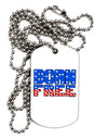 Born Free Color Adult Dog Tag Chain Necklace by TooLoud-Dog Tag Necklace-TooLoud-White-Davson Sales