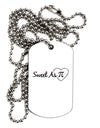 Sweet As Pi Adult Dog Tag Chain Necklace-Dog Tag Necklace-TooLoud-1 Piece-Davson Sales