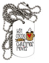 TooLoud Hot Cocoa and Christmas Movies Adult Dog Tag Chain Necklace-Dog Tag Necklace-TooLoud-1 Piece-Davson Sales