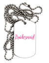 Bridesmaid Design - Diamonds - Color Adult Dog Tag Chain Necklace-Dog Tag Necklace-TooLoud-White-Davson Sales