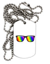 Pride Rainbow Lenses Adult Dog Tag Chain Necklace by TooLoud-Dog Tag Necklace-TooLoud-1 Piece-Davson Sales