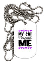 My Cat Rescued Me Adult Dog Tag Chain Necklace-Dog Tag Necklace-TooLoud-1 Piece-Davson Sales