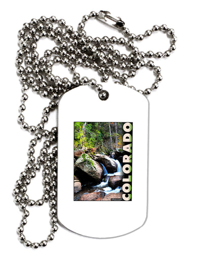 Rockies River with Text Adult Dog Tag Chain Necklace-Dog Tag Necklace-TooLoud-1 Piece-Davson Sales