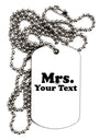 Personalized Mrs Classy Adult Dog Tag Chain Necklace by TooLoud-Dog Tag Necklace-TooLoud-White-Davson Sales