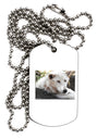 Laying White Wolf Adult Dog Tag Chain Necklace-Dog Tag Necklace-TooLoud-1 Piece-Davson Sales