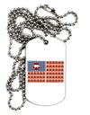 American Bacon Flag Adult Dog Tag Chain Necklace-Dog Tag Necklace-TooLoud-White-Davson Sales