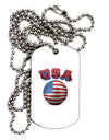 Soccer Ball Flag - USA Adult Dog Tag Chain Necklace-Dog Tag Necklace-TooLoud-1 Piece-Davson Sales