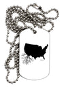 American Roots Design Adult Dog Tag Chain Necklace by TooLoud-Dog Tag Necklace-TooLoud-White-Davson Sales