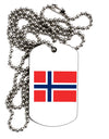 TooLoud Norwegian Flag Adult Dog Tag Chain Necklace-Dog Tag Necklace-TooLoud-1 Piece-Davson Sales