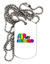 I Heart My Girlfriend - Rainbow Adult Dog Tag Chain Necklace-Dog Tag Necklace-TooLoud-1 Piece-Davson Sales