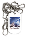 Go Outside Mountain Adult Dog Tag Chain Necklace by TooLoud-Dog Tag Necklace-TooLoud-White-Davson Sales