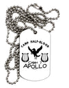 Cabin 7 Apollo Camp Half Blood Adult Dog Tag Chain Necklace by TooLoud