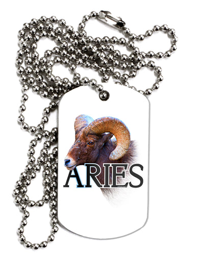 Majestic Aries Picture Adult Dog Tag Chain Necklace-Dog Tag Necklace-TooLoud-1 Piece-Davson Sales