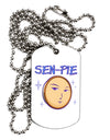 Sen-Pie Sama Kun San Chan Adult Dog Tag Chain Necklace-Dog Tag Necklace-TooLoud-White-Davson Sales