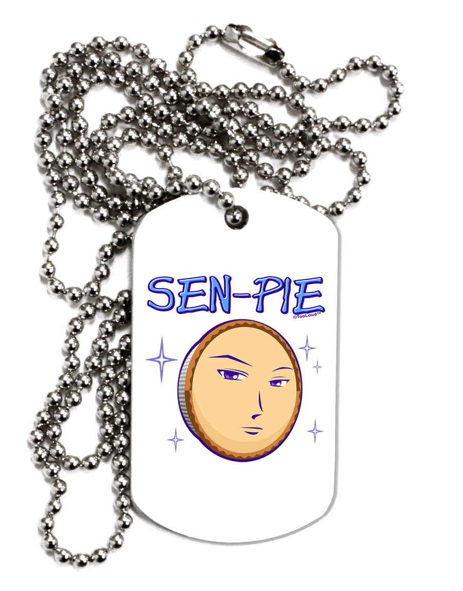 Sen-Pie Sama Kun San Chan Adult Dog Tag Chain Necklace-Dog Tag Necklace-TooLoud-White-Davson Sales