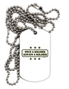Always A Soldier Adult Dog Tag Chain Necklace-Dog Tag Necklace-TooLoud-12 Pieces-Davson Sales