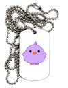 Cute Little Chick - Purple Adult Dog Tag Chain Necklace by TooLoud-Dog Tag Necklace-TooLoud-White-Davson Sales