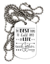 The Best Thing to Hold Onto in Life is Each Other - Distressed Adult Dog Tag Chain Necklace-Dog Tag Necklace-TooLoud-White-Davson Sales