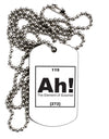Ah the Element of Surprise Funny Science Adult Dog Tag Chain Necklace by TooLoud-Dog Tag Necklace-TooLoud-1 Piece-Davson Sales