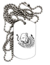TooLoud Save the Asian Elephants Adult Dog Tag Chain Necklace-Dog Tag Necklace-TooLoud-1 Piece-Davson Sales