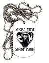Strike First Strike Hard Cobra Adult Dog Tag Chain Necklace - 1 Piece 
