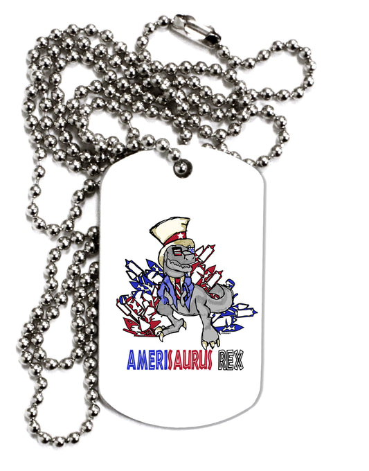 TooLoud AMERISAURUS REX Adult Dog Tag Chain Necklace-Dog Tag Necklace-TooLoud-1 Piece-Davson Sales