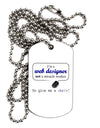 TooLoud Web Designer Not Miracle Worker Adult Dog Tag Chain Necklace-Dog Tag Necklace-TooLoud-1 Piece-Davson Sales