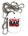 She's BAE - Right Arrow Adult Dog Tag Chain Necklace-Dog Tag Necklace-TooLoud-1 Piece-Davson Sales